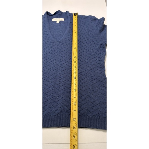 Ecetera Textured Cotton Cashmere Knit Sweater S Neutral Quiet Luxury Minimalist - Picture 6 of 8